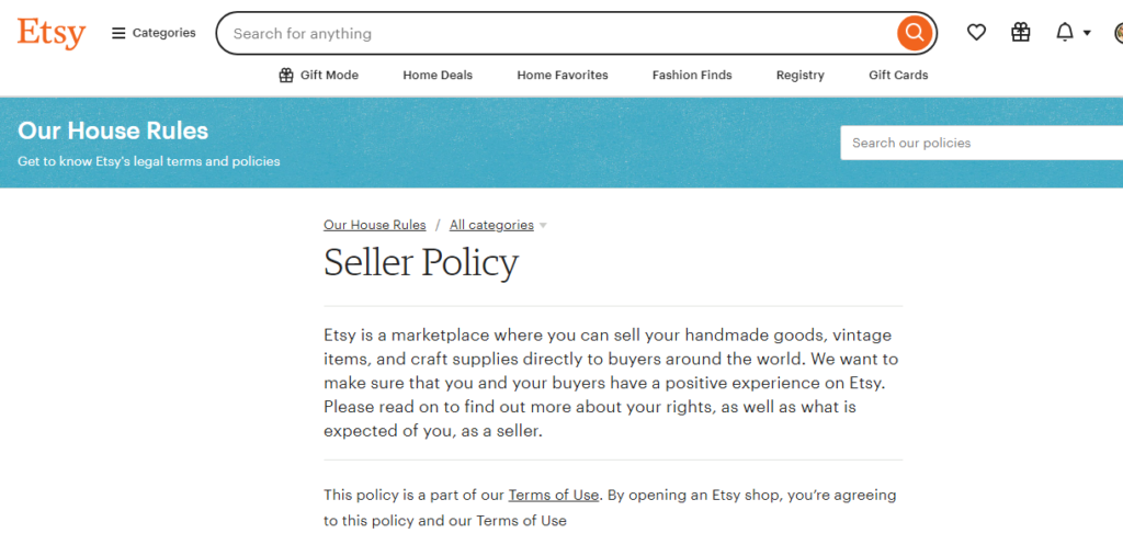 Etsy's Policies Regarding Outsourcing Manufacturing