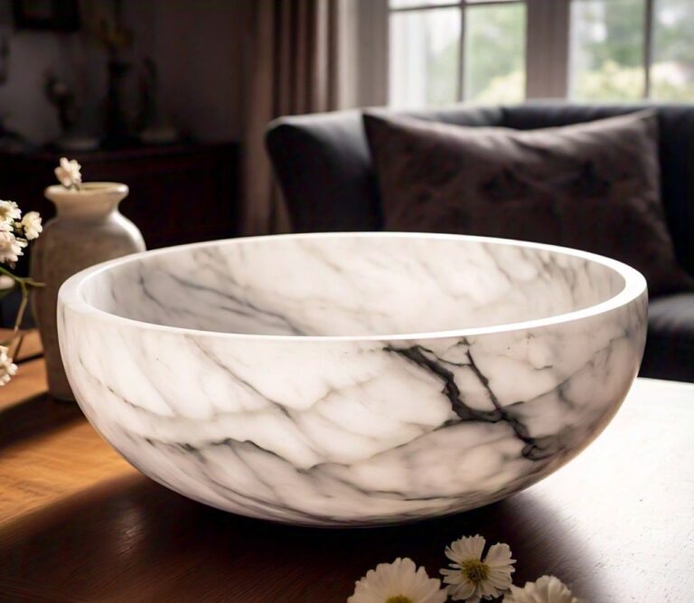 Handcrafted Marble Decorative Bowl