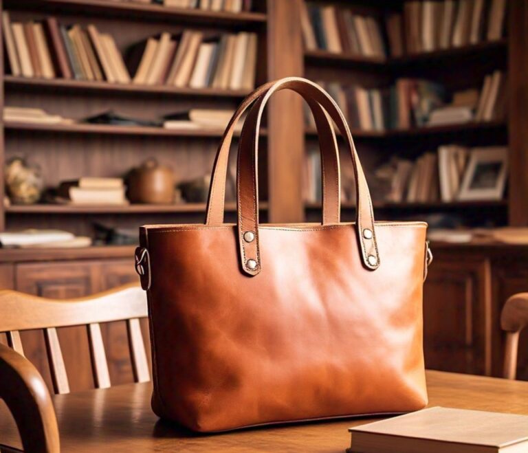 handmade Leather Tote Bag