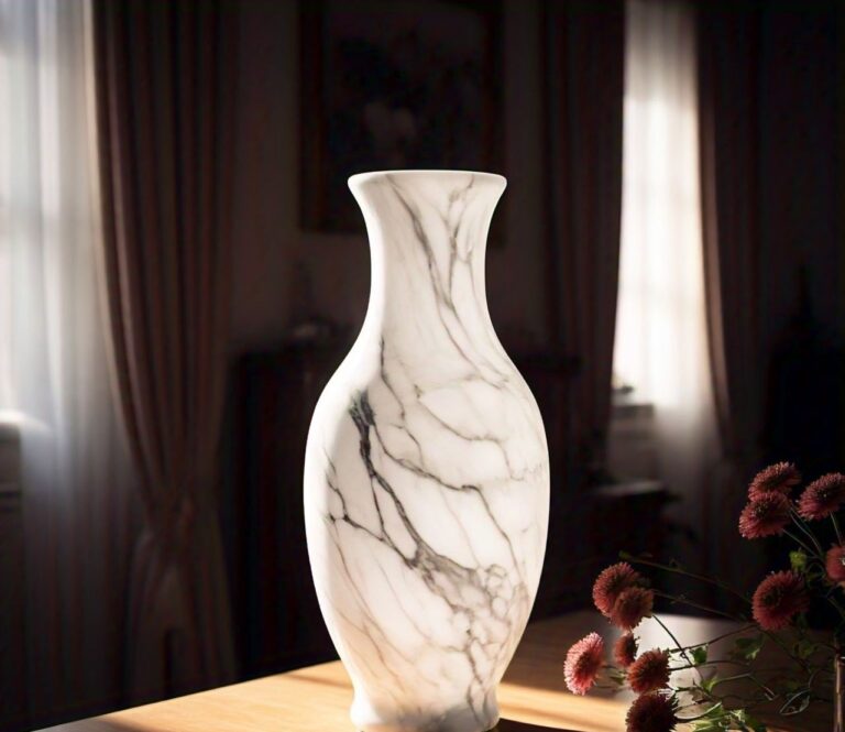 handmade marble vase