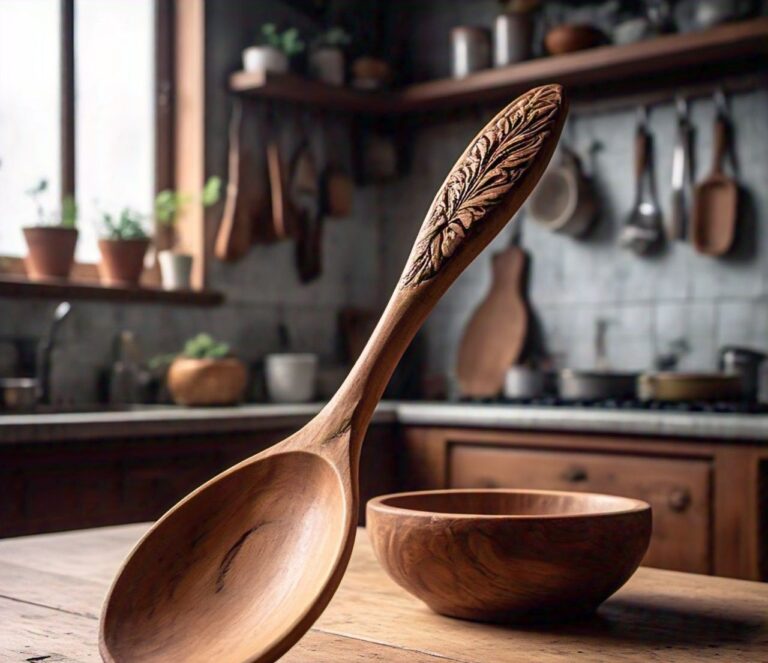 handmade wooden spoon