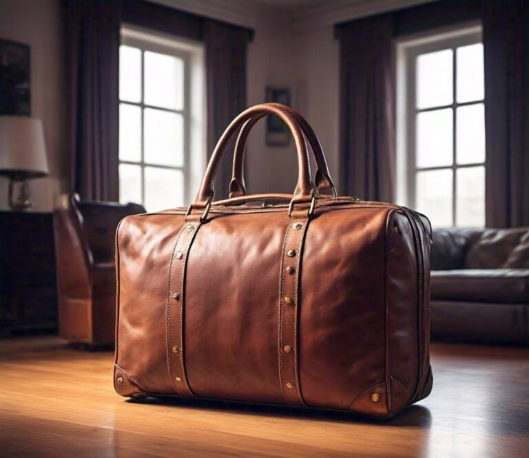 luggage leather bag