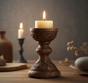 Custom Handmade Wooden Candle Holders in bulk