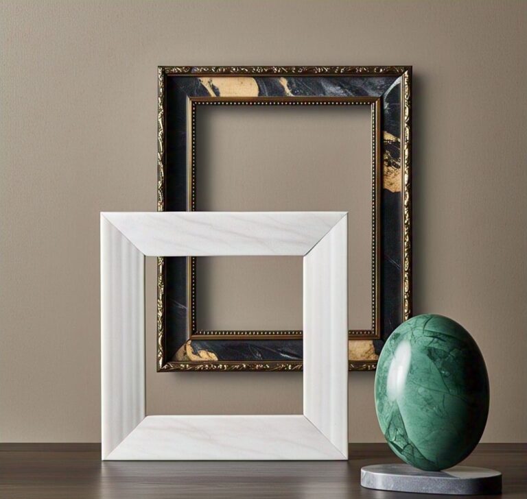 cusom handmade marble photo frame