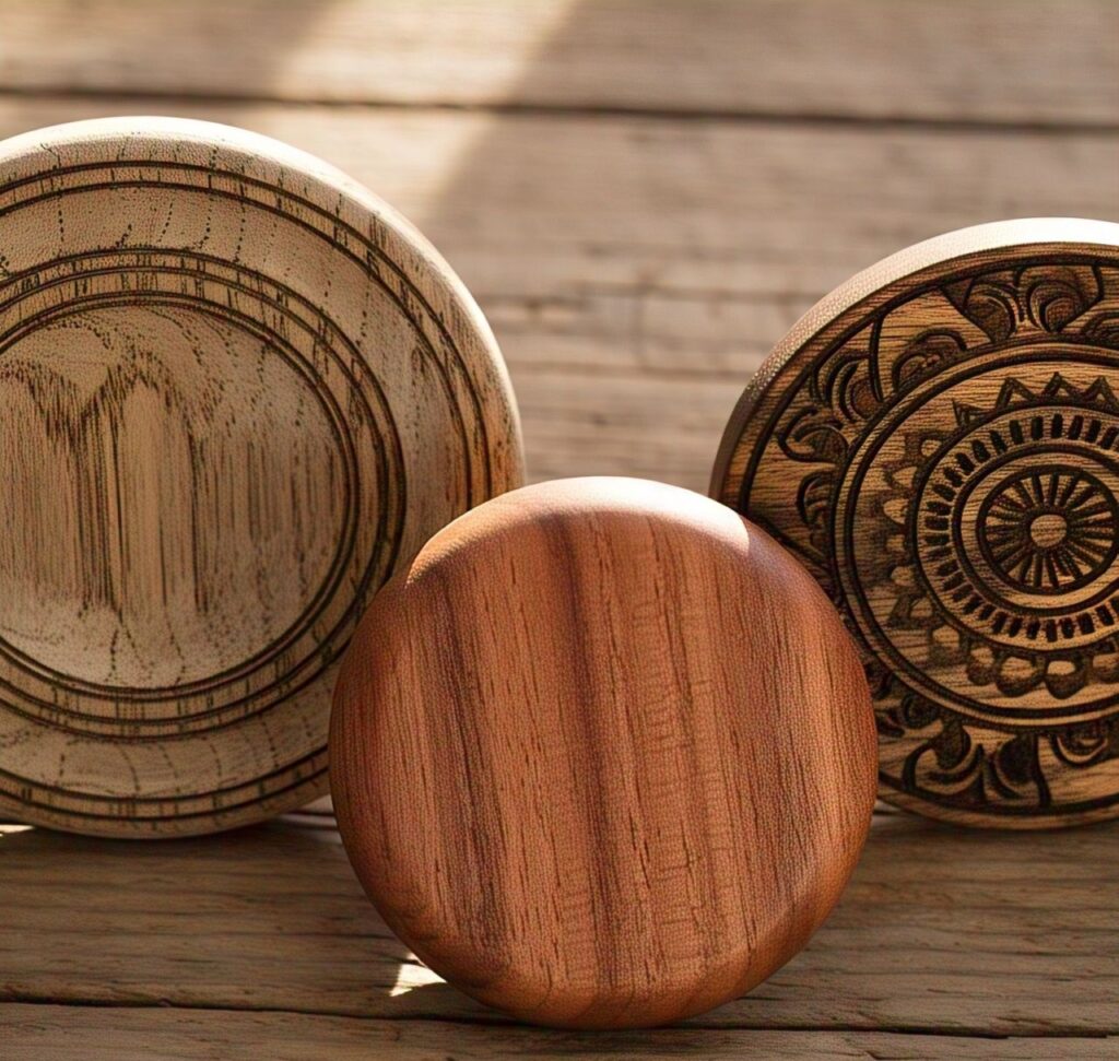 Custom handmade wood magnets