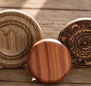 Custom handmade wood magnets