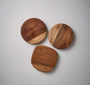 custom handmade wooden coasters