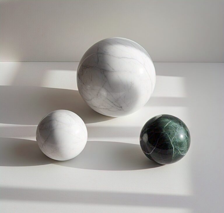 Custom handmade marble balls spheres