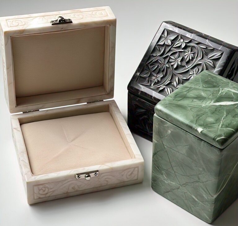 Custom handmade marble boxes