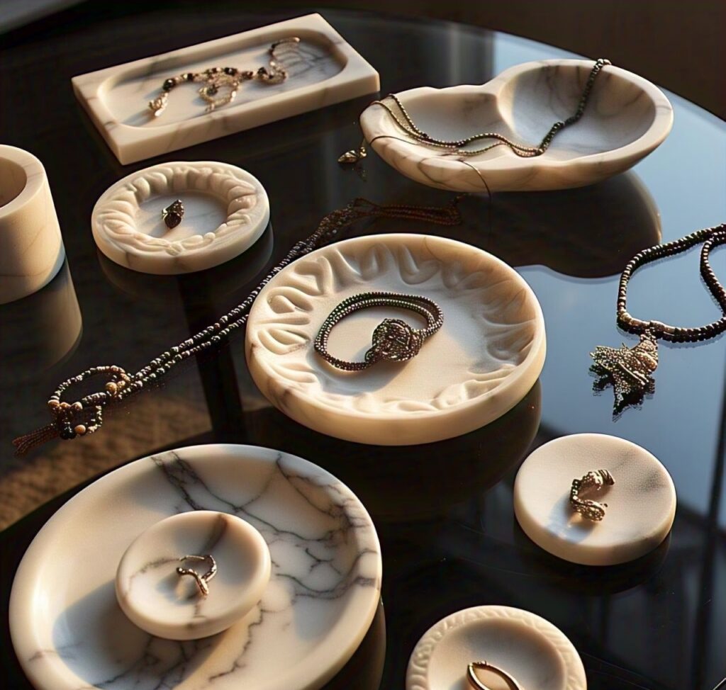custom handmade marble jewelry dishes