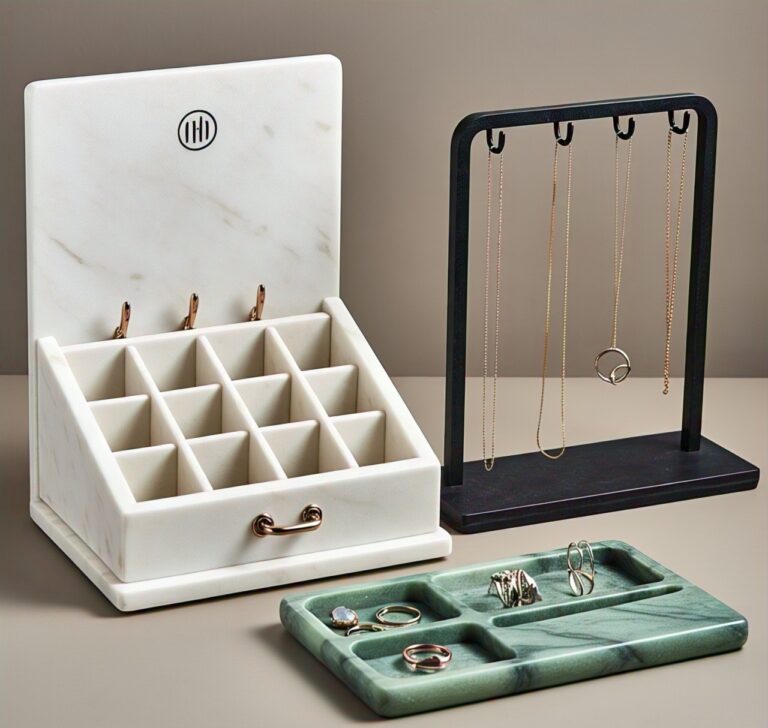 custom handmade marble jewelry organizers