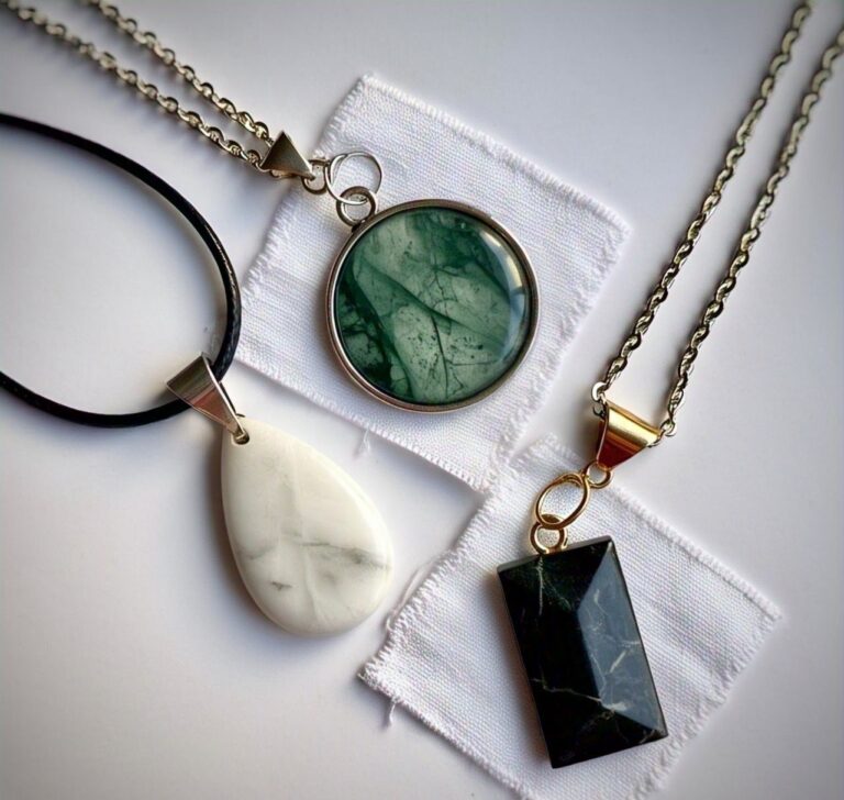 custom handmade marble pendants