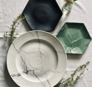 Custom handmade marble plates