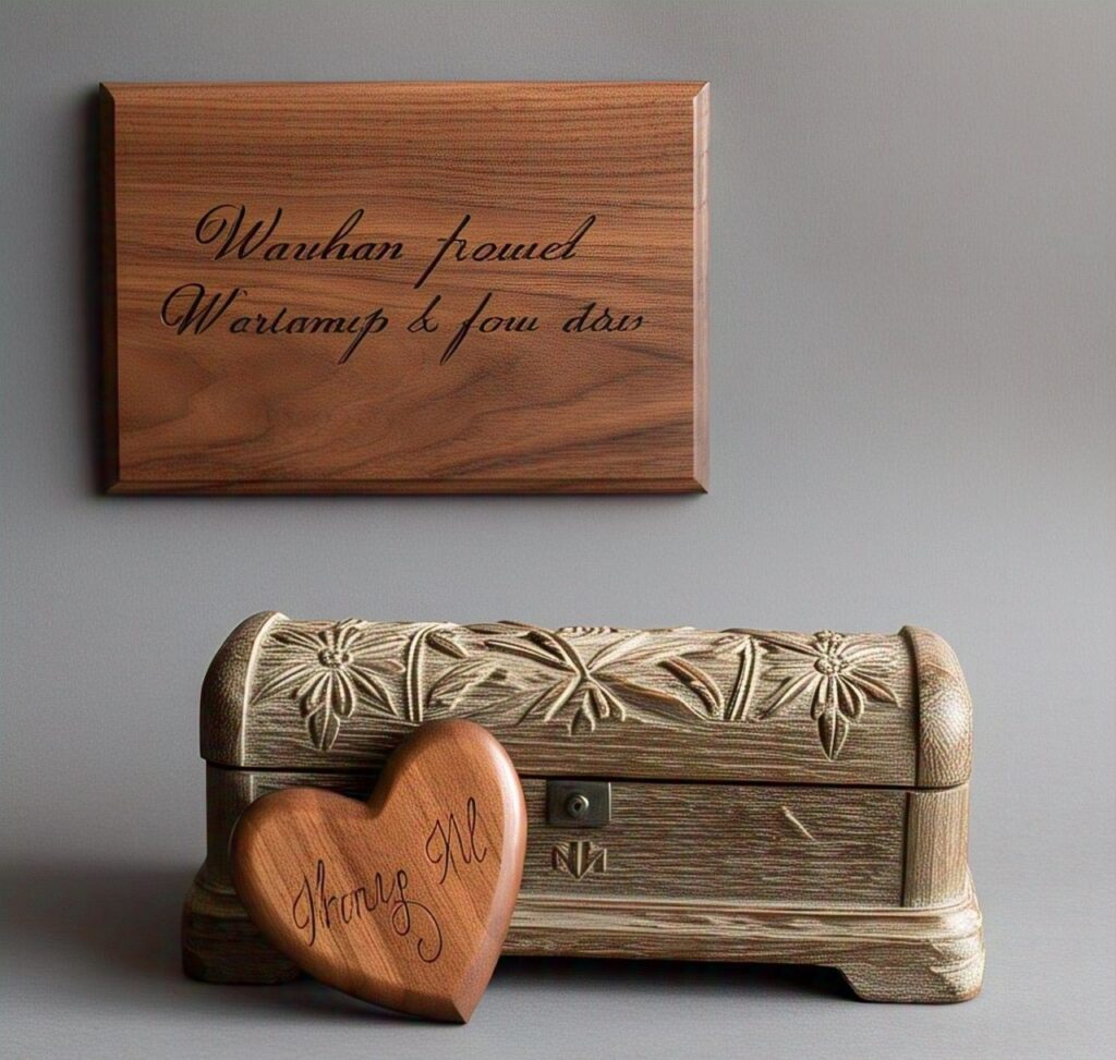 Custom handmade wooden anniversary gifts