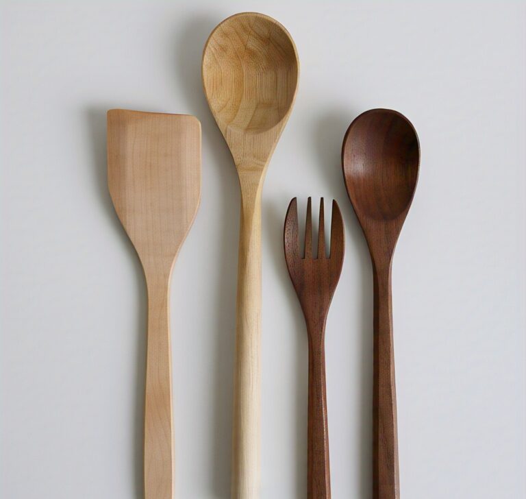 custom handmade wooden kitchen utensils