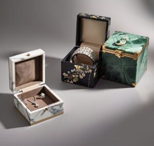 Custom handmade marble jewelry boxes