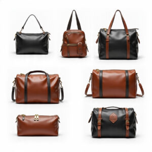 Custom handmade leather gym bags