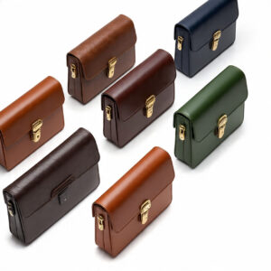 Custom handmade leather attaché case