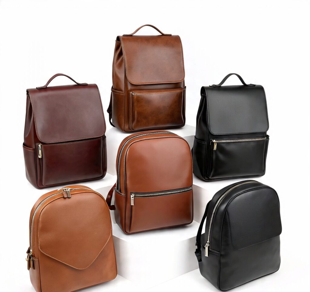 Custom handmade leather backpacks