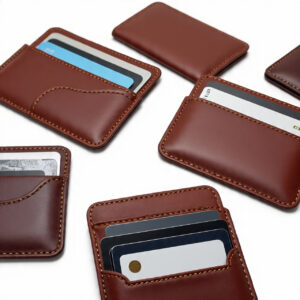 Custom handmade leather card holders