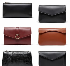 Custom handmade leather clutches
