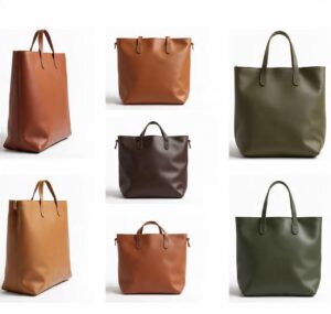 Custom handmade leather market bags