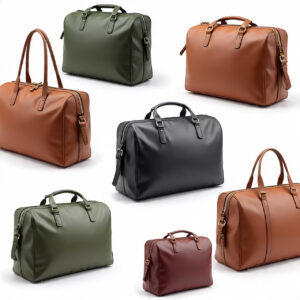 Custom handmade leather weekender bags