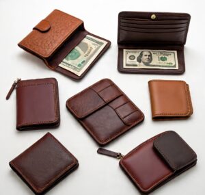 Custom handmade leather wallets
