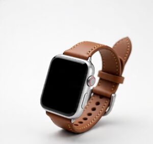 Custom handmade leather apple watch bands
