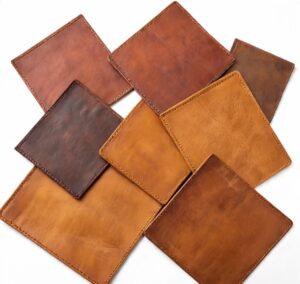 Custom handmade leather game mats