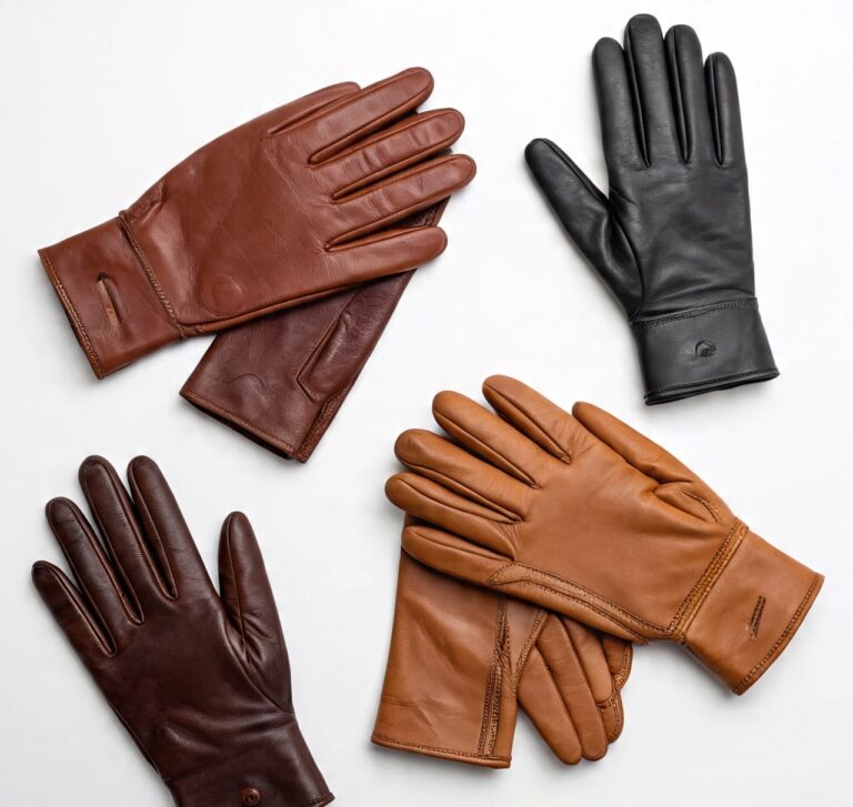 Custom handmade leather gloves