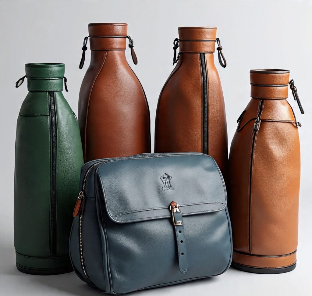 Custom handmade leather golf bags