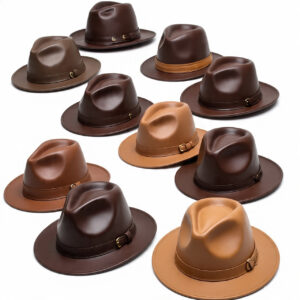 Custom handmade leather hats