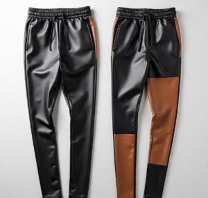 Custom handmade leather joggers