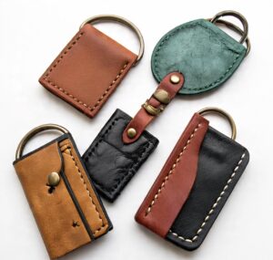 Custom handmade leather key holders