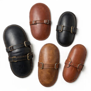 Custom handmade leather knee pads