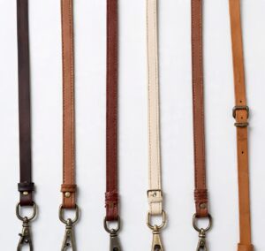 Custom handmade leather lanyards