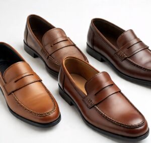 Custom handmade leather loafers