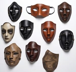 Custom handmade leather masks