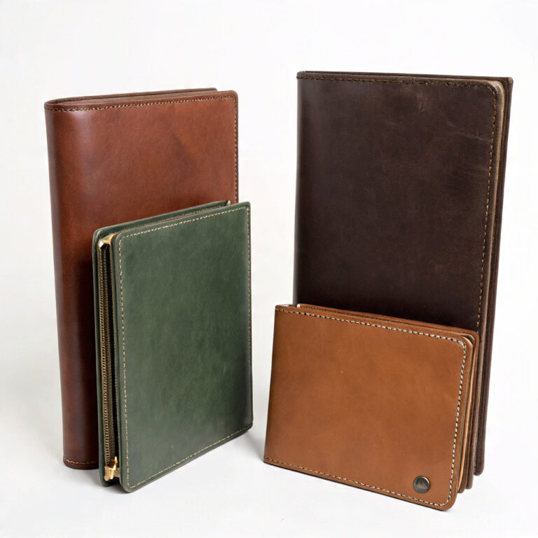 Custom handmade leather portfolios