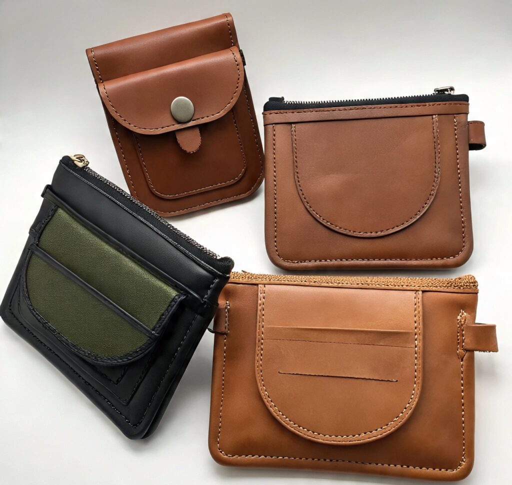 Custom handmade leather tool pouches