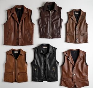 Custom handmade leather vests