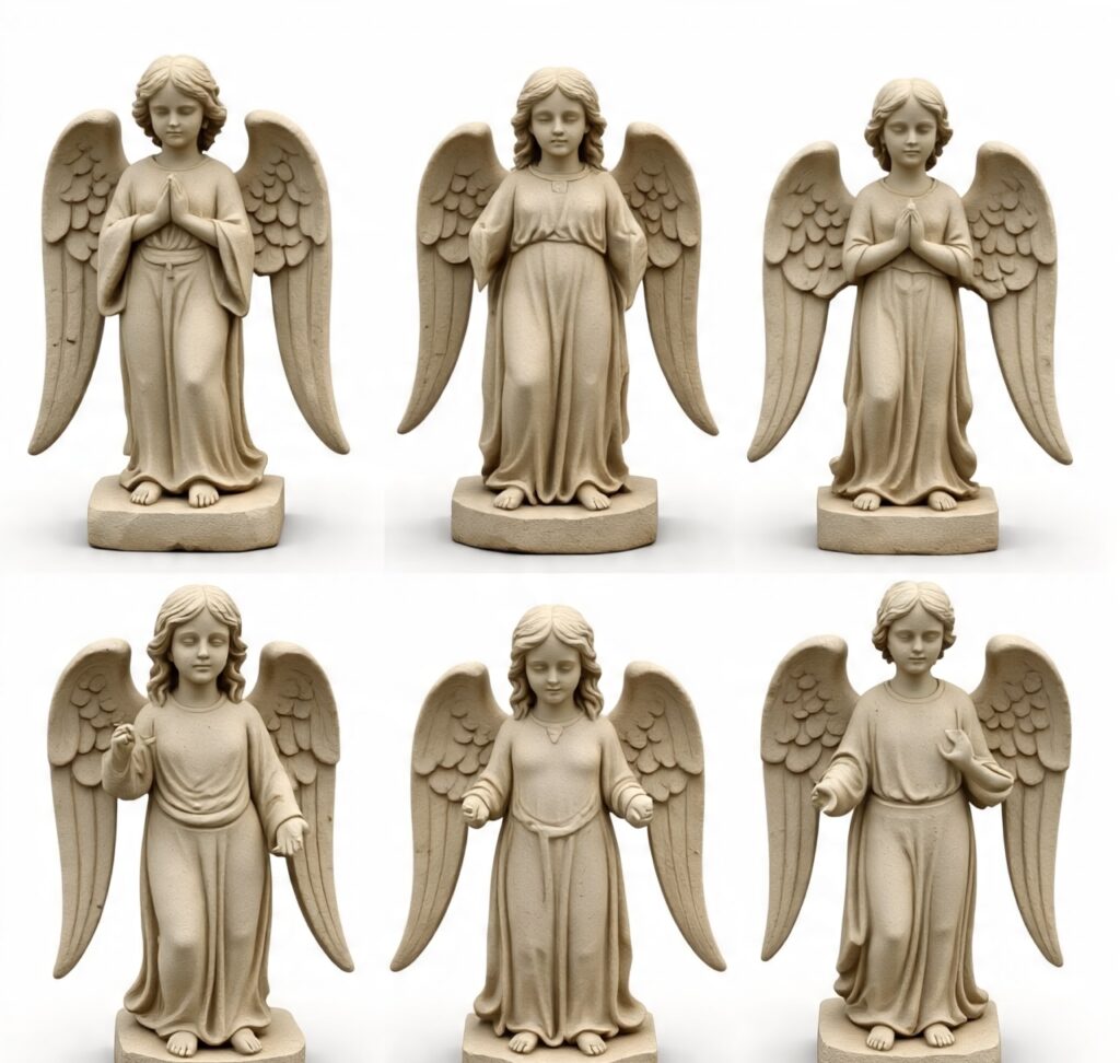 Custom stone angels