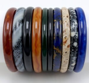 Custom stone bangles