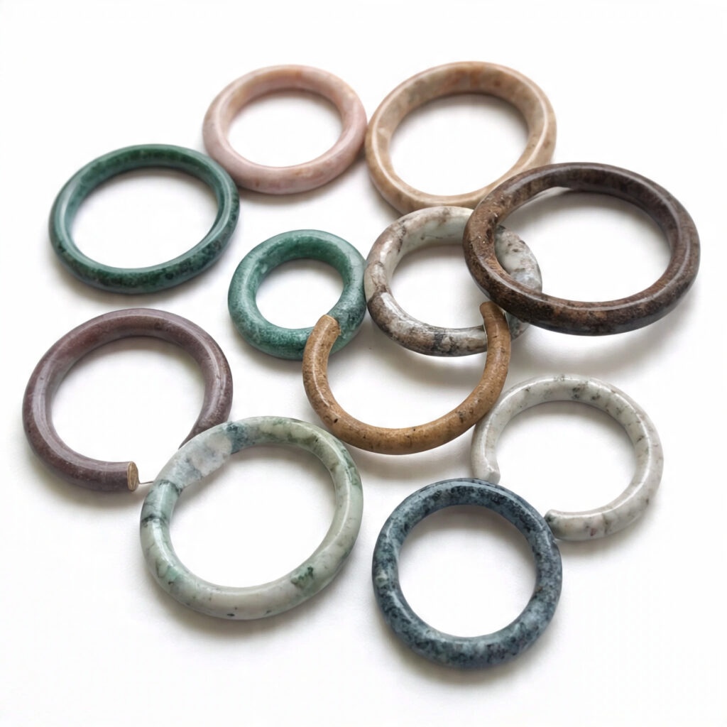 Custom stone hoops