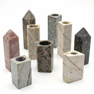 Custom stone pencil holders