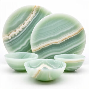 Custom onyx dinnerware